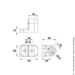 Régulateur de pente à visser avec fixation en applique pour pente de 12 à 17% Régulateur de pente à visser avec fixation en applique pour pente de 12 à 17%
