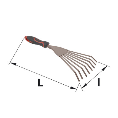 MERMIER Balai à main fil plat 8 dents poignée ergo