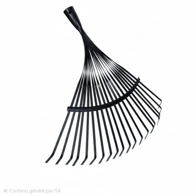 MERMIER Balai gazon fil plat 18 dents sans manche