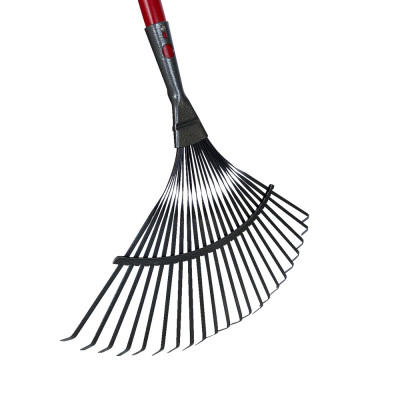 MERMIER Balai gazon fil plat 22 dents avec manche longueur 150cm Ø25mm