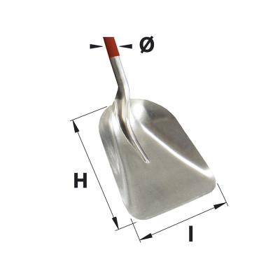 MERMIER Pelle aluminium 33cm sans manche