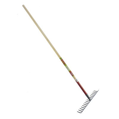 MERMIER Rateau renforcé 14 dents cintrées avec manche longueur 150cm Ø28mm