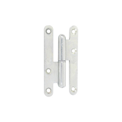 AFBAT Paumelle bois bout rond 140x70 modèle gauche zingué blanc