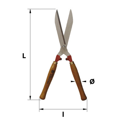 MERMIER Cisaille à haie lames droites forgées PEFC