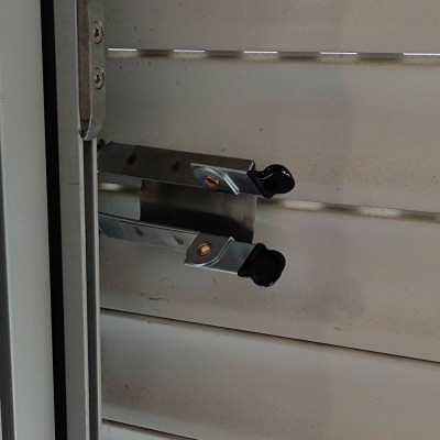 AFBAT Pince anti soulevement pour volet roulant x2 zingué blanc