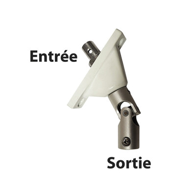 AFBAT Sortie de caisson 90° + double cadran chrome