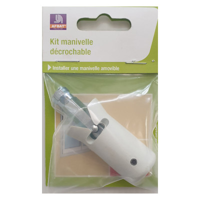 AFBAT Kit manivelle décrochable Ø12 blanc