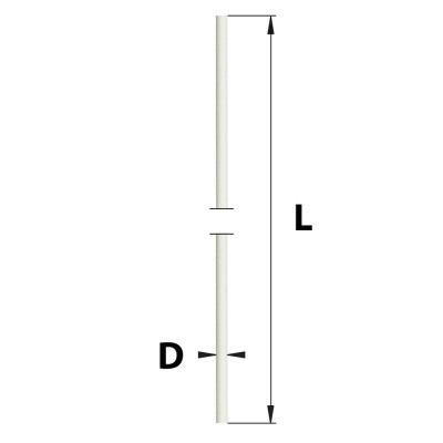 AFBAT Tringle de manivelle Ø12 longueur 900mm blanc
