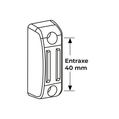 AFBAT Bloqueur manivelle magnétique blanc