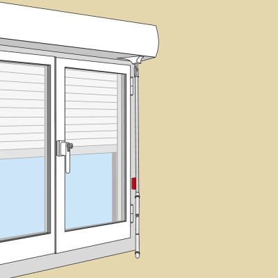 AFBAT Bloqueur manivelle 6 pans - 10mm blanc
