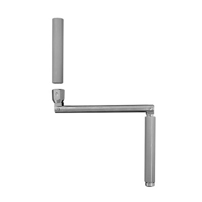 AFBAT Poignée de manivelle gris - pour tringle Ø12mm