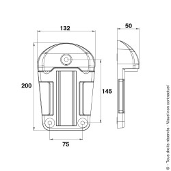 Sabot en Composite hauteur 50 pour portail motorisé - Myod