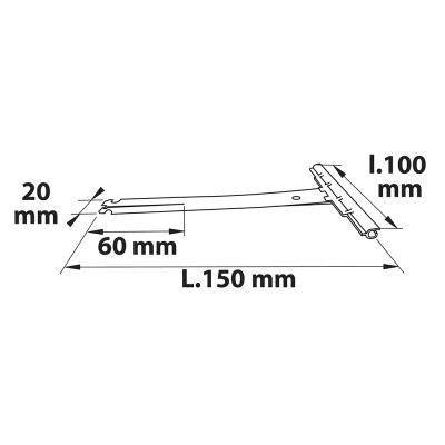 AFBAT Attaches souples lames longueur 150mm (x3)
