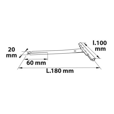 AFBAT Attaches souples lames longueur 180mm (x3)