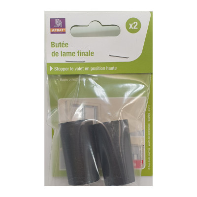 AFBAT Butée volet roulant L40mm marron x2