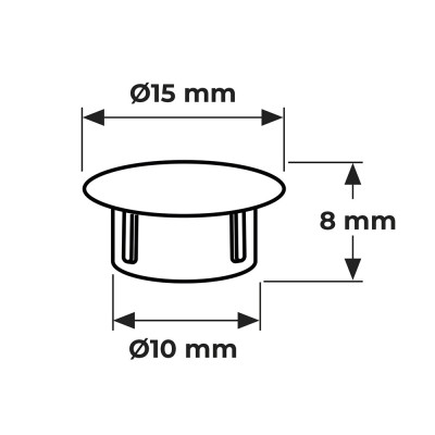 AFBAT Bouchon de protection Ø10 L40mm blanc x10
