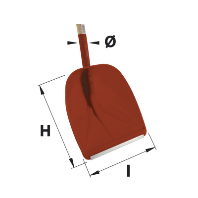 MERMIER Pelle à neige composite 35cm avec manche 130cm
