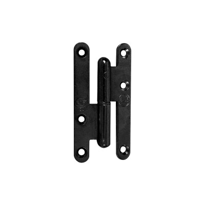 AFBAT Paumelle bois bout rond 110x55 modèle gauche époxy noir
