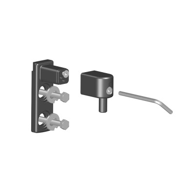 Gond multiréglage deux points en cupro-aluminium déport 34 à 77 mm.