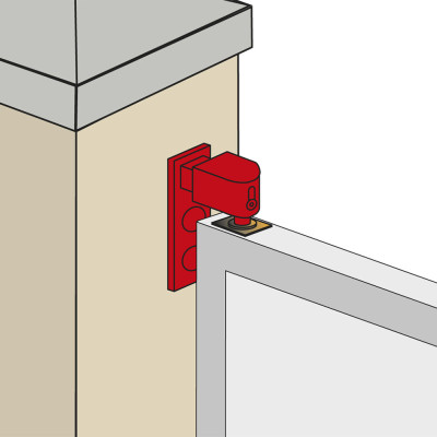 Gond multiréglage deux points en cupro-aluminium déport 34 à 77 mm.