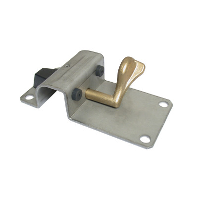PORTAC Sabot Acier zingué basculeur Cupro-aluminium et butée en caoutchouc hauteur 40mm réglage 24 à 45mm