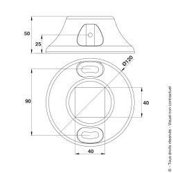 Socle pour arrêt de portail battant ou coulissant motorisé Socle pour arrêt de portail battant ou coulissant motorisé