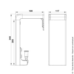 Support de guidage en Aluminium pour portail coulissant Support de guidage en Aluminium pour portail coulissant