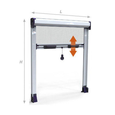 MOUSTIQUAIRE MOSKITO L100XH150 BLANC