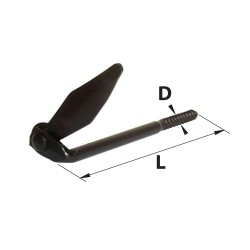 Arrêt de volet à visser