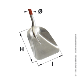 Pelle à  neige aluminium