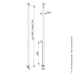 Barre de contreventement en Inox