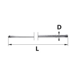 TORBEL Tige passe caisson 6 pans 7 mm TORBEL Tige passe caisson 6 pans 7 mm
