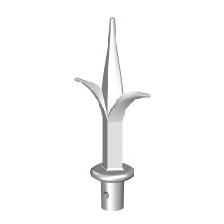 PORTAC Fleur de Lys en Aluminium diamètre 16