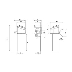 PORTAC ARRET POUSSOIR DESIGN POUR PORTAIL BATTANT