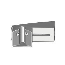 PORTAC Boîtier V de réception en applique en Aluminium pour serrure de portail coulissant motorisé