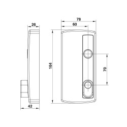 PORTAC Enjoliveur composite pour serrure en applique