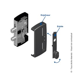 PORTAC Enjoliveur composite pour serrure en applique