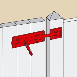 TORBEL Verrou d'écurie porte-cadenas D18