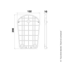 Cale en Composite épaisseur 10 pour sabot hauteur 50 - Myod