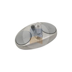 Crapaudine réglable à visser en Inox avec stries antiglissement et cache-vis. Crapaudine réglable à visser en Inox avec stries antiglissement et cache-vis.