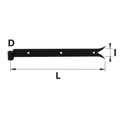 TORBEL Penture coudée queue de carpe 35x4 diamètre 14 TORBEL Penture coudée queue de carpe 35x4 diamètre 14