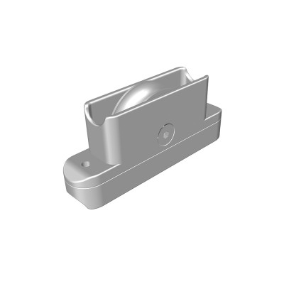 PORTAC Galet en Inox gorge U sur chape Zamak encastrée anti-pincement PORTAC Galet en Inox gorge U sur chape Zamak encastrée anti-pincement