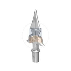 Fer de lance en Aluminium diamètre 16. Fer de lance en Aluminium diamètre 16.