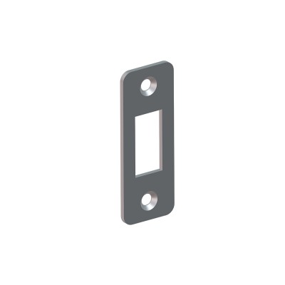 PORTAC Gâche réversible rectangle en Inox pour serrure à encastrer
