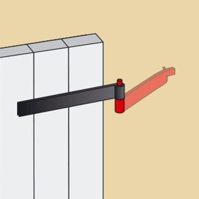AFBAT Gond à sceller 35x4 D14 L135mm INOX