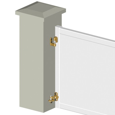 PORTAC Régulateur de pente à rotule avec articulation longue pour pente de 7 à 15% avec équerre renfort gris 7016