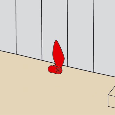 AFBAT Arrêt de volet marseillais composite L130 Noir