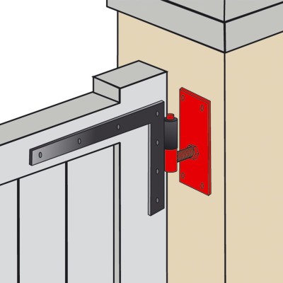 AFBAT Gond sur platine réglable bout carré D14
