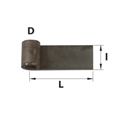 NOEUD A SOUDER Ø14 L100 H35 E5mm BRUT