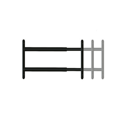 AFBAT GRILLE DE DEFENSE EXTENSIBLE 2 barreaux 48 à 90cm noir